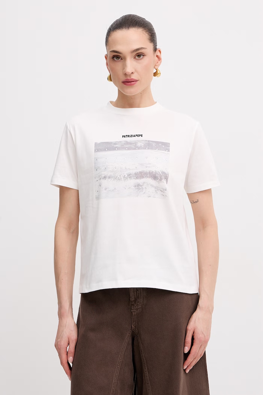 Patrizia Pepe T-shirt Γυναικείο βαμβακερό