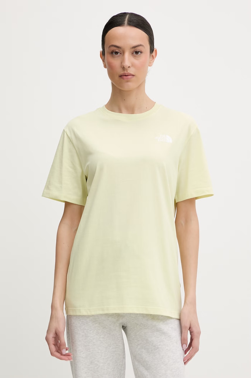 Γυναικείες κοντομάνικες μπλούζες the north face σε κιτρινο
