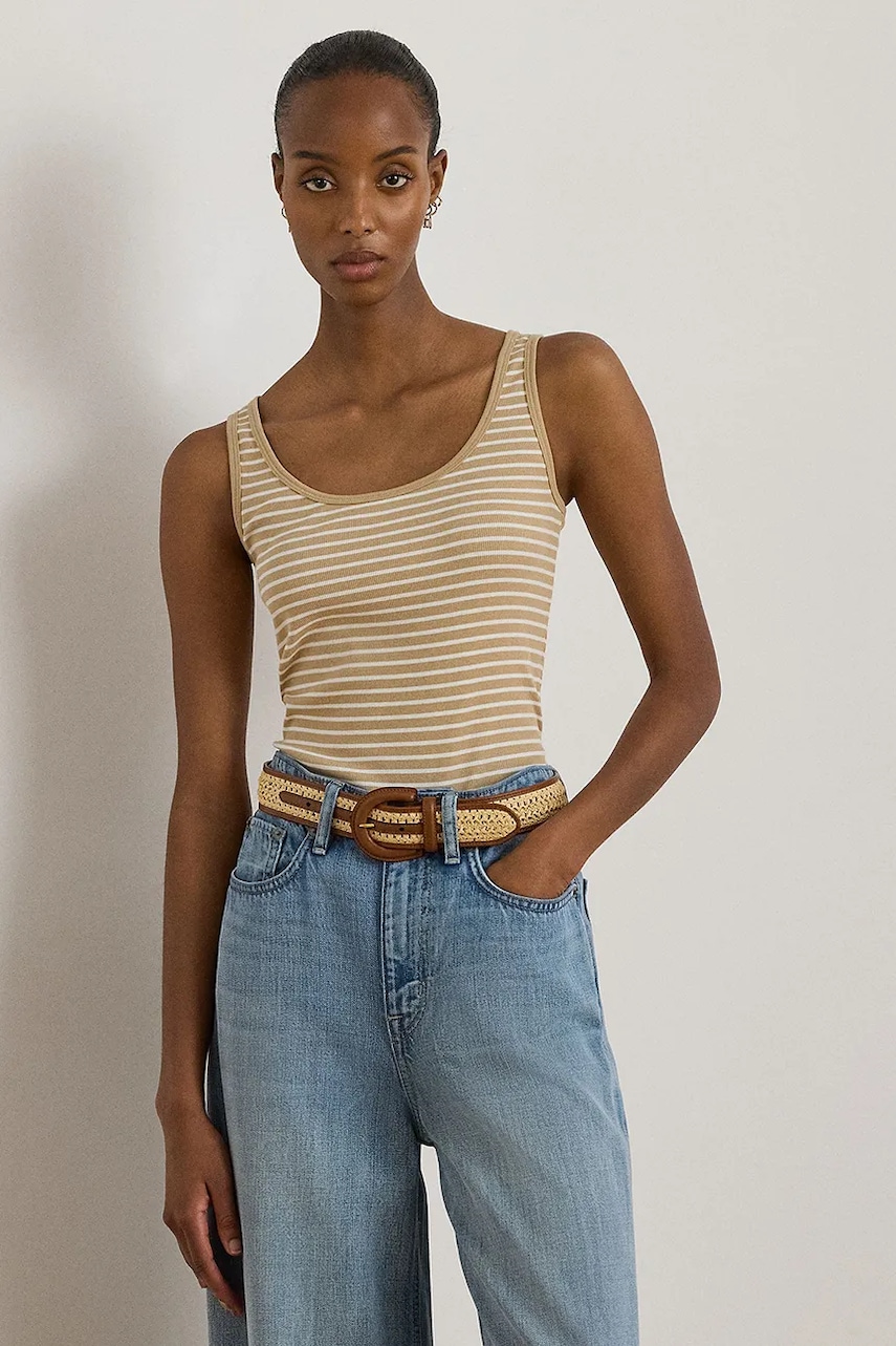 Lauren Ralph Lauren τοπ γυναικείο βαμβακερό