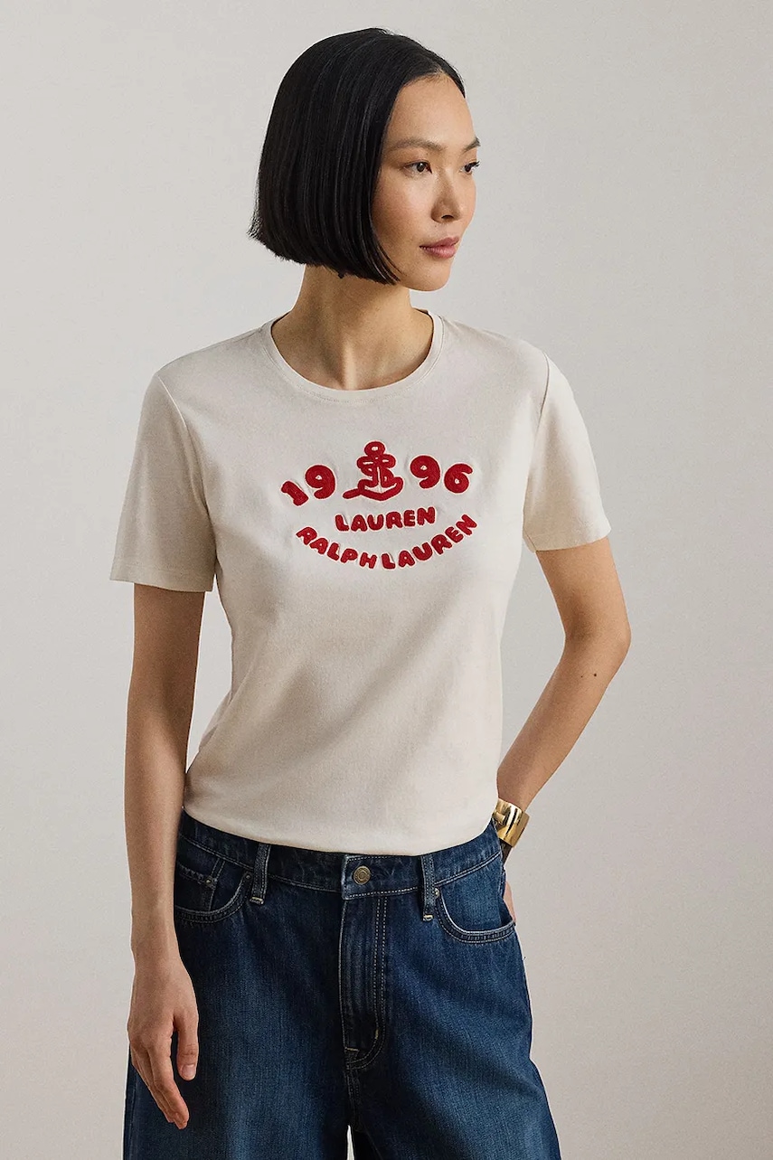Lauren Ralph Lauren t-shirt γυναικείο βαμβακερό