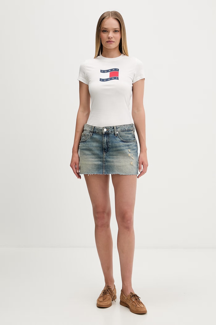 Tommy Jeans T-shirt γυναικείο βαμβακερό