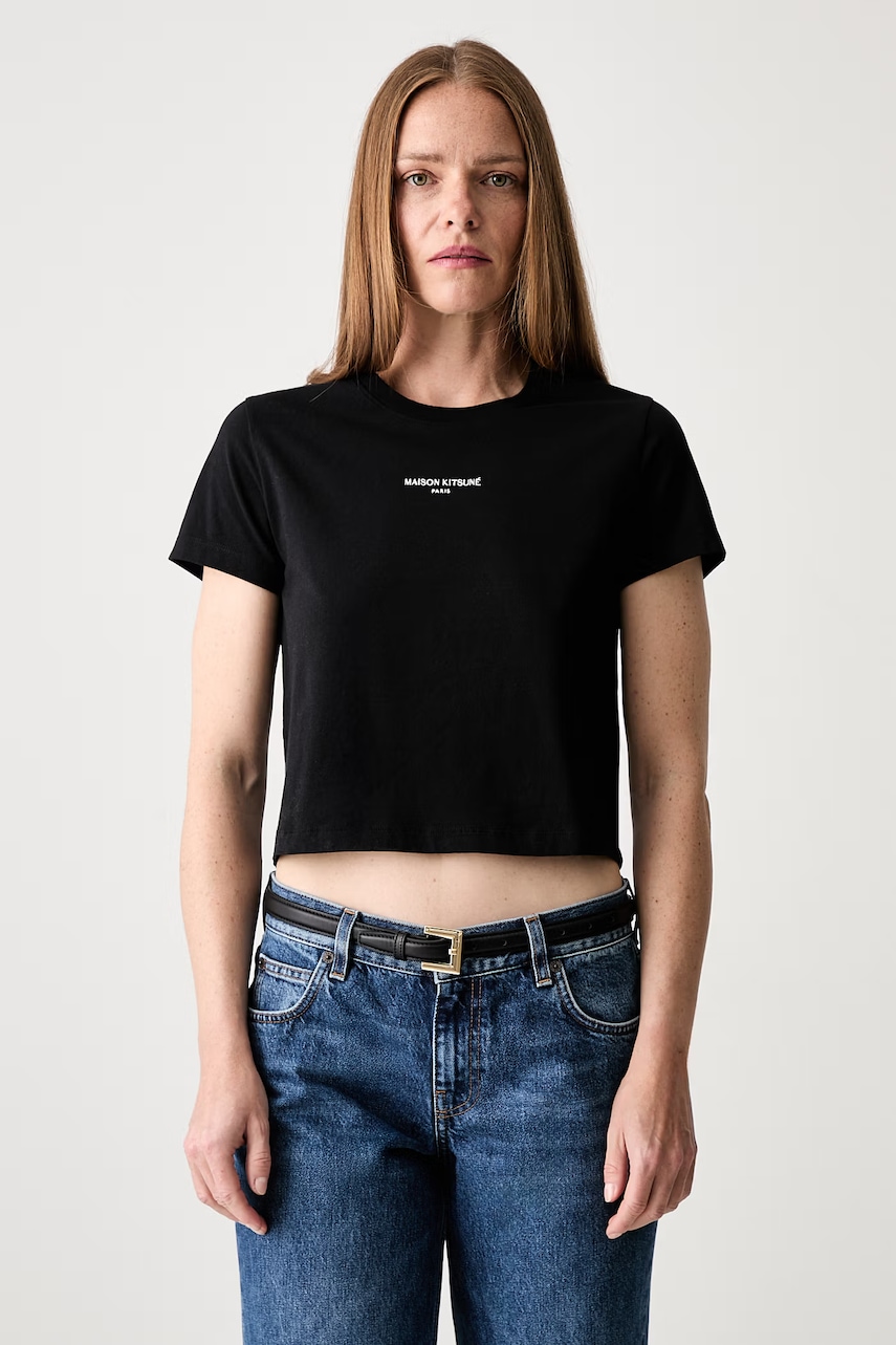 Maison Kitsuné Baby Tee T-shirt bawełniany damski