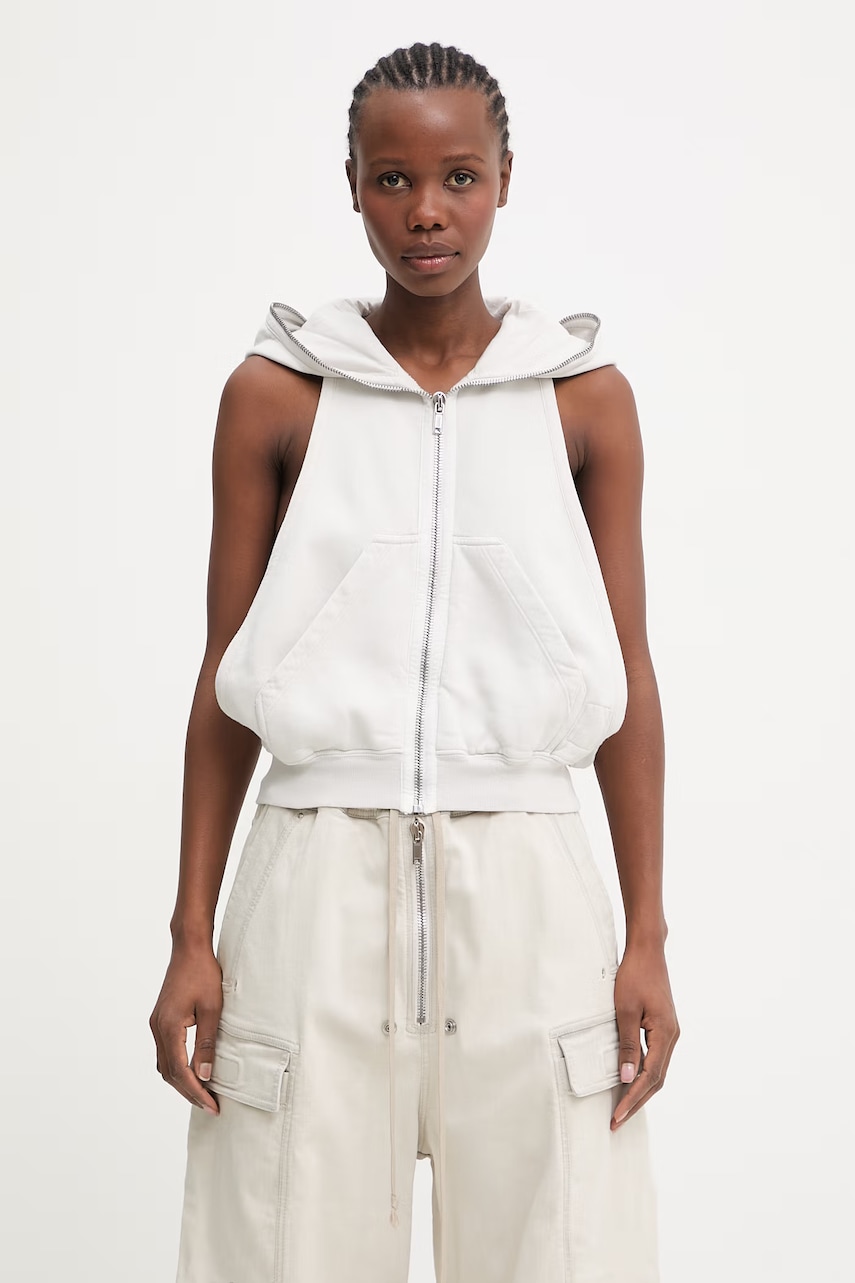 Rick Owens DRKSHDW Cyclops Gimp bluza bez rękawów bawełniana damska