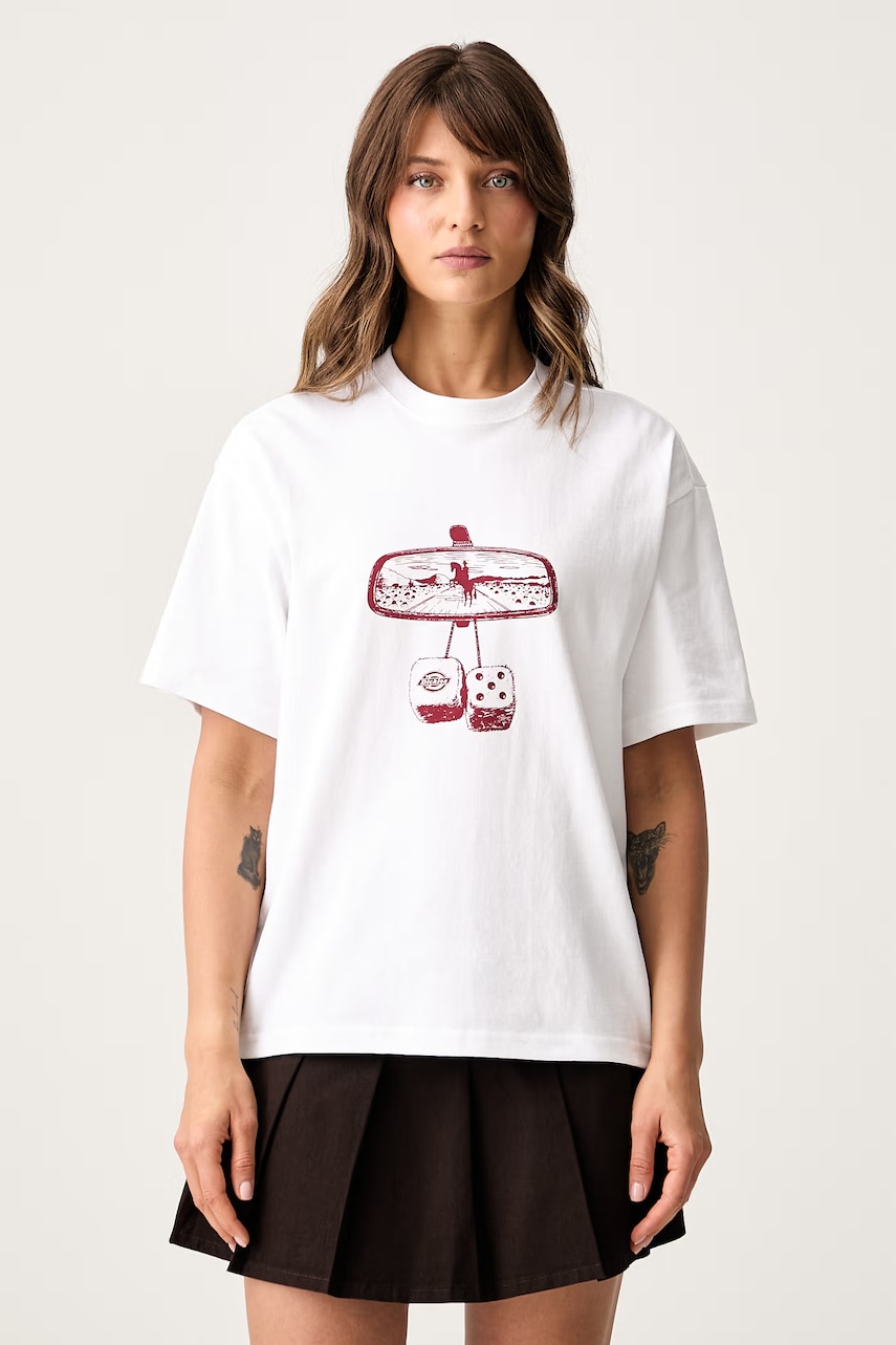 Dickies T-shirt damski bawełniany z elastanem