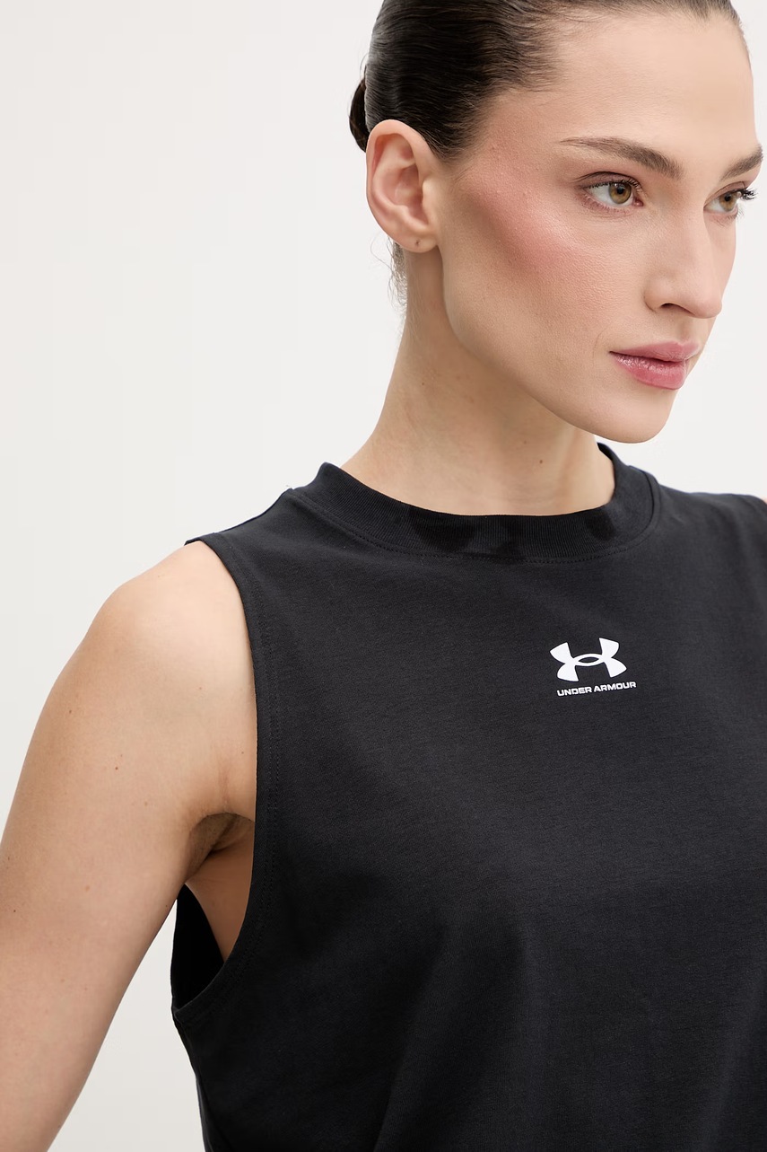 Under Armour top dámský s bavlnou Rival Muscle Tank (obrázek 4)