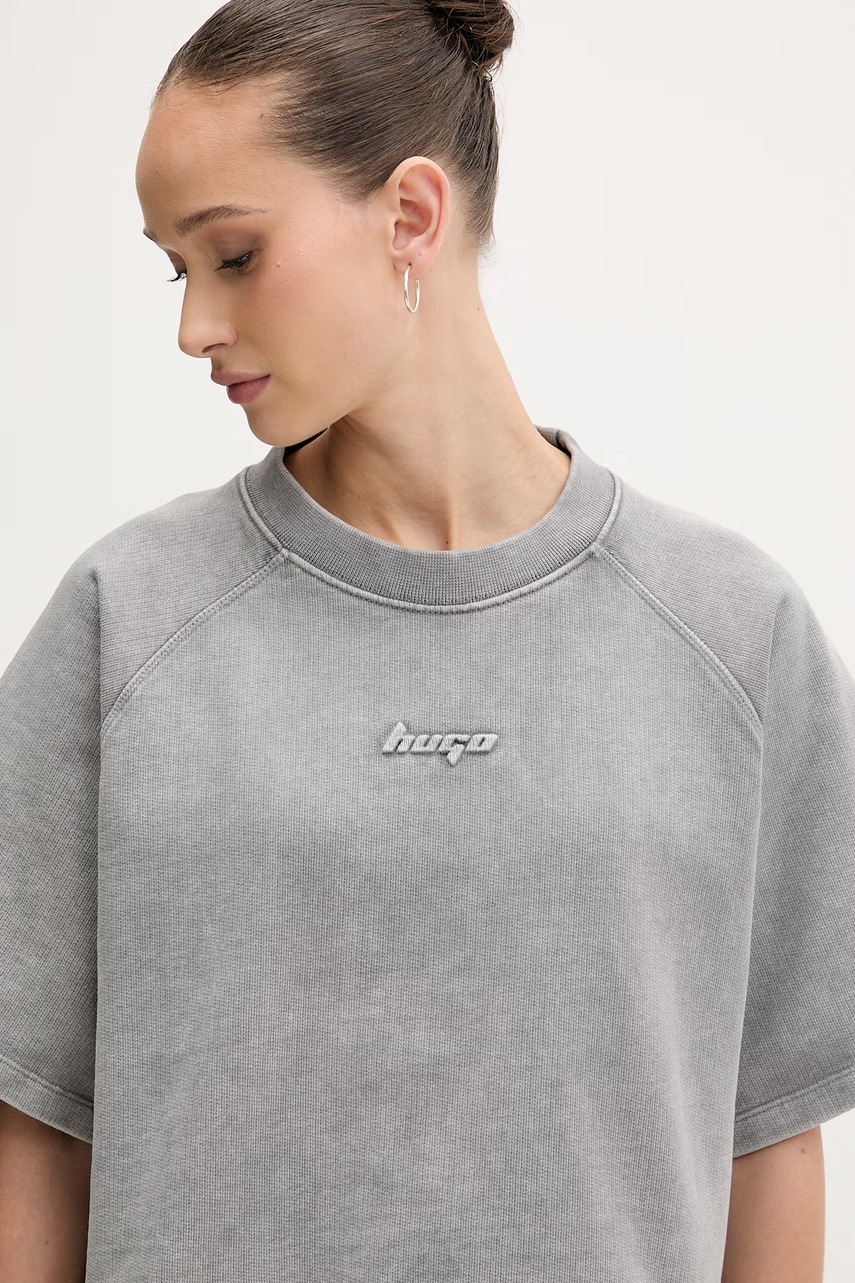 HUGO Blue oversize tričko dámské bavlněné Dorlina_B_1 (obrázek 4)