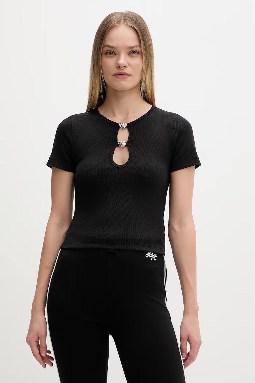 HUGO Blue tričko dámské Diheart_B