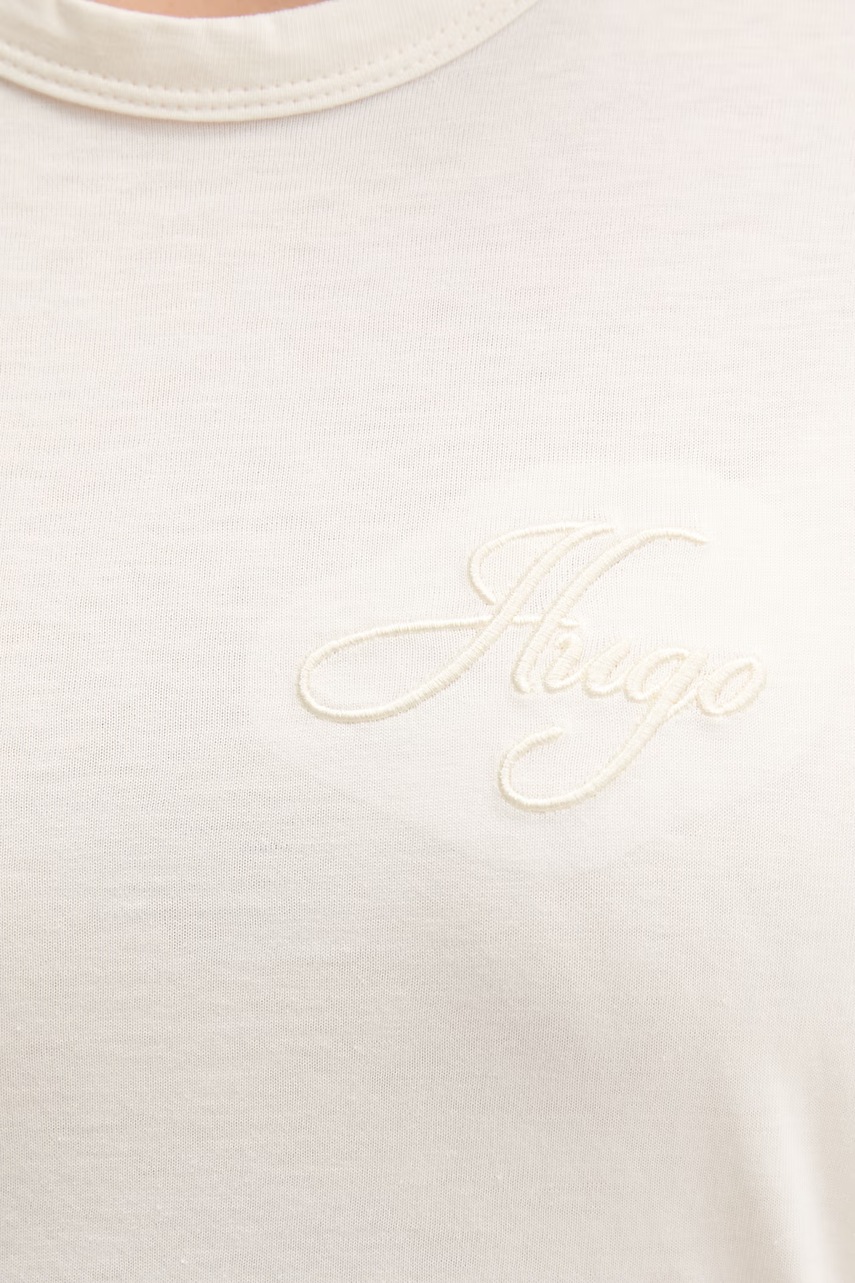 HUGO basic tričko dámské bavlněné Damacia_7 (obrázek 5)