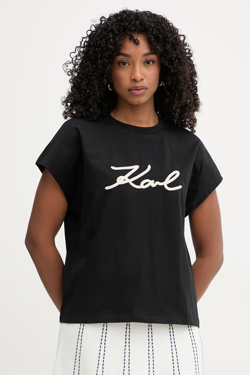 Karl Lagerfeld t-shirt γυναικείο βαμβακερό