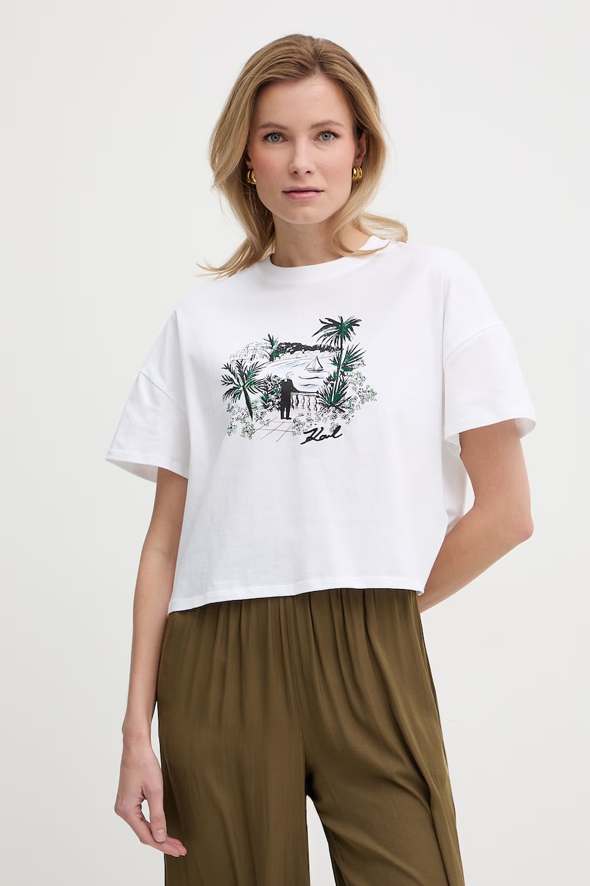 Karl Lagerfeld T-shirt Γυναικείο βαμβακερό