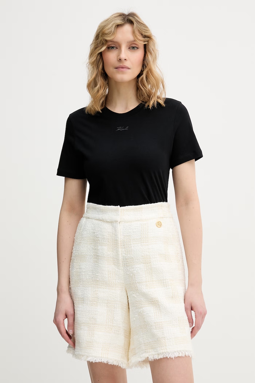 Karl Lagerfeld basic t-shirt γυναικείο βαμβακερό