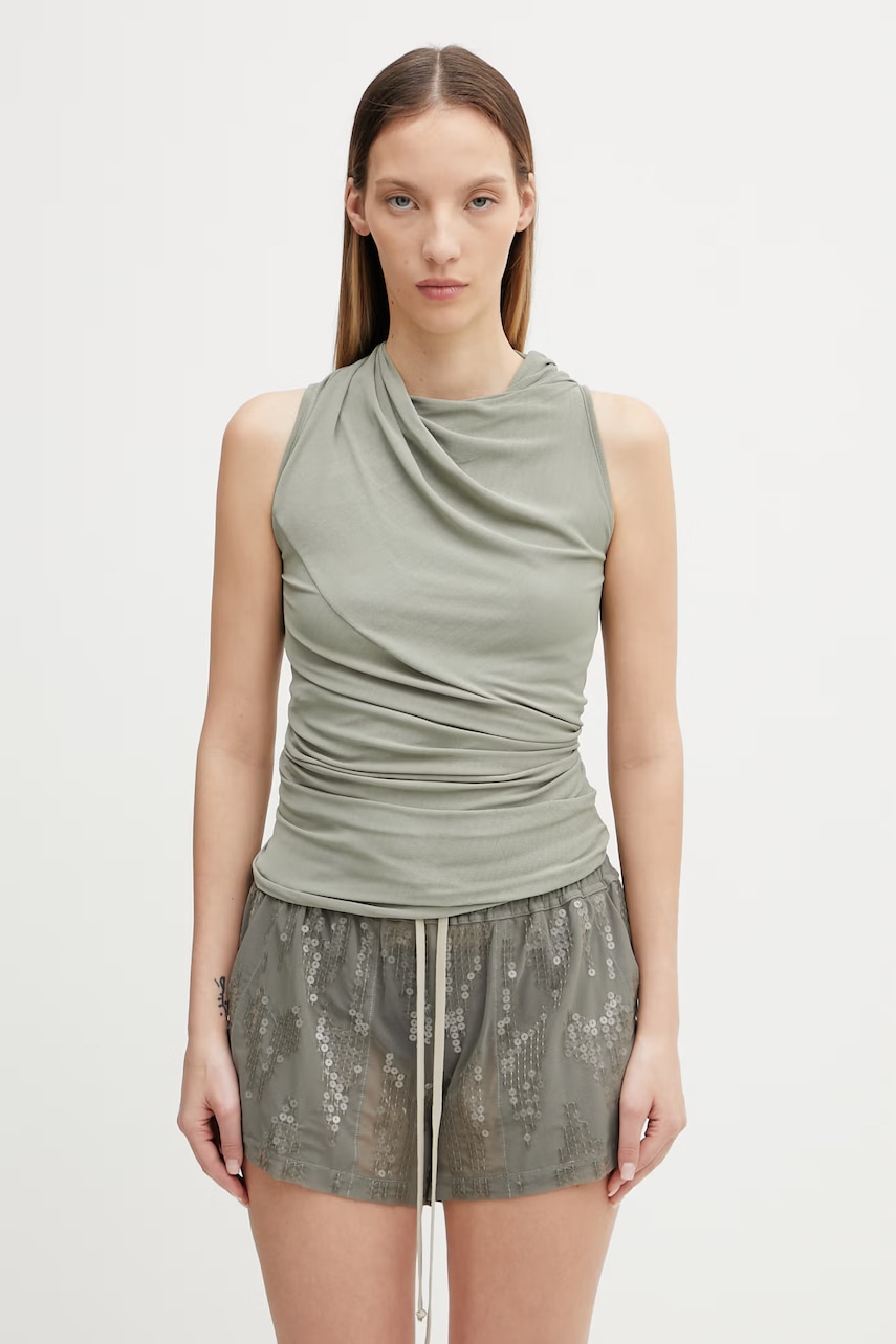 Rick Owens Lilies bluză pentru femei, cu vâscoză Luna