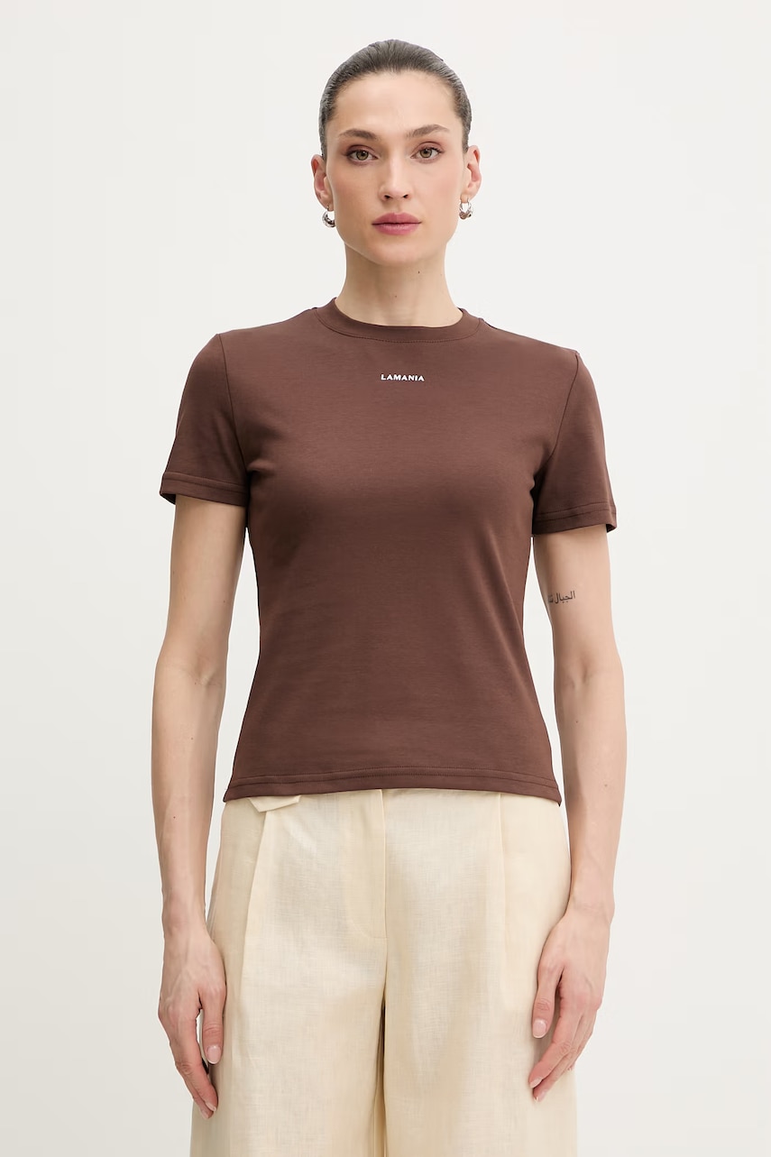 La Mania tricou din bumbac ANN