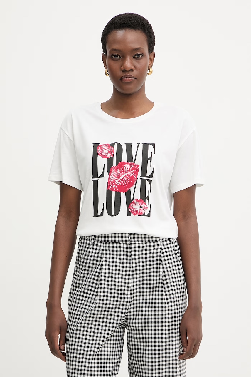 Morgan t-shirt γυναικείο με βαμβάκι