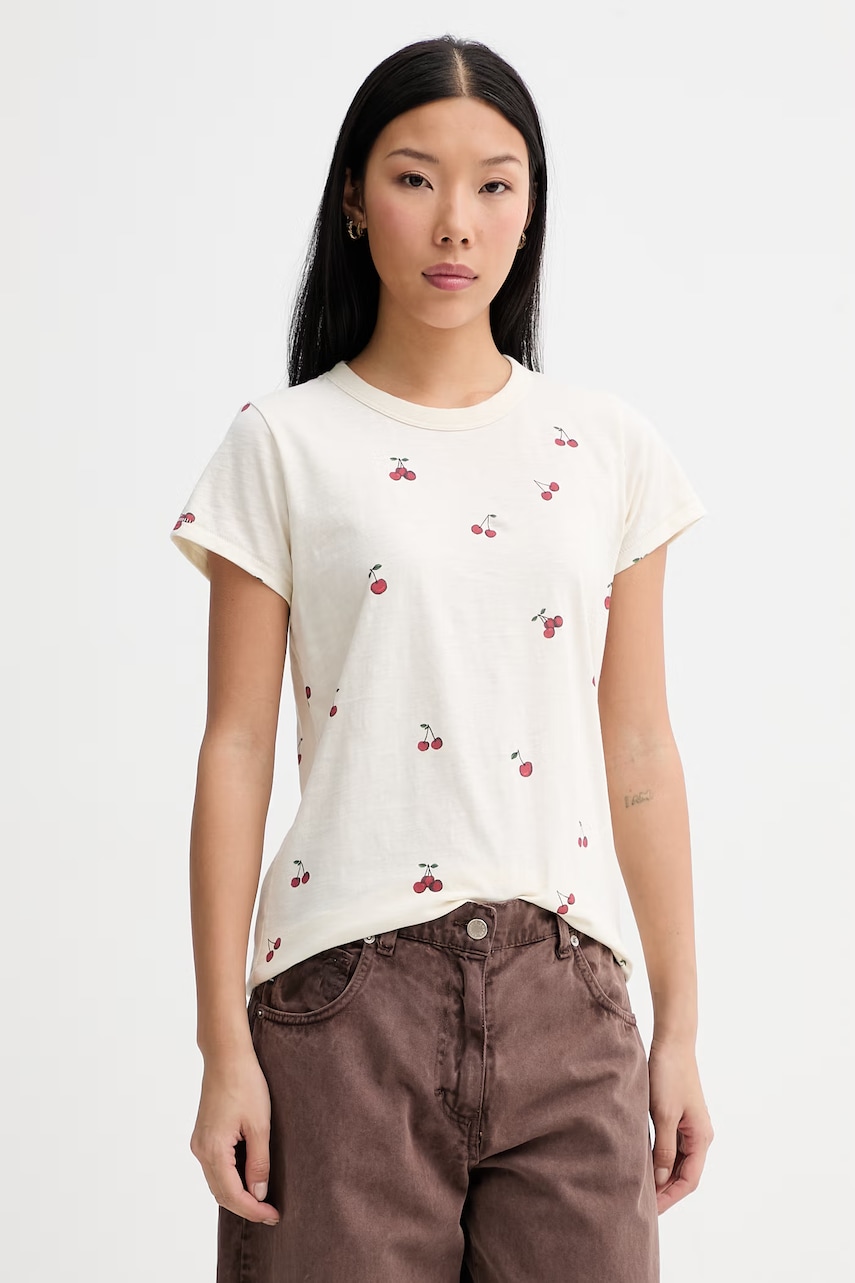 rag & bone t-shirt γυναικείο βαμβακερό