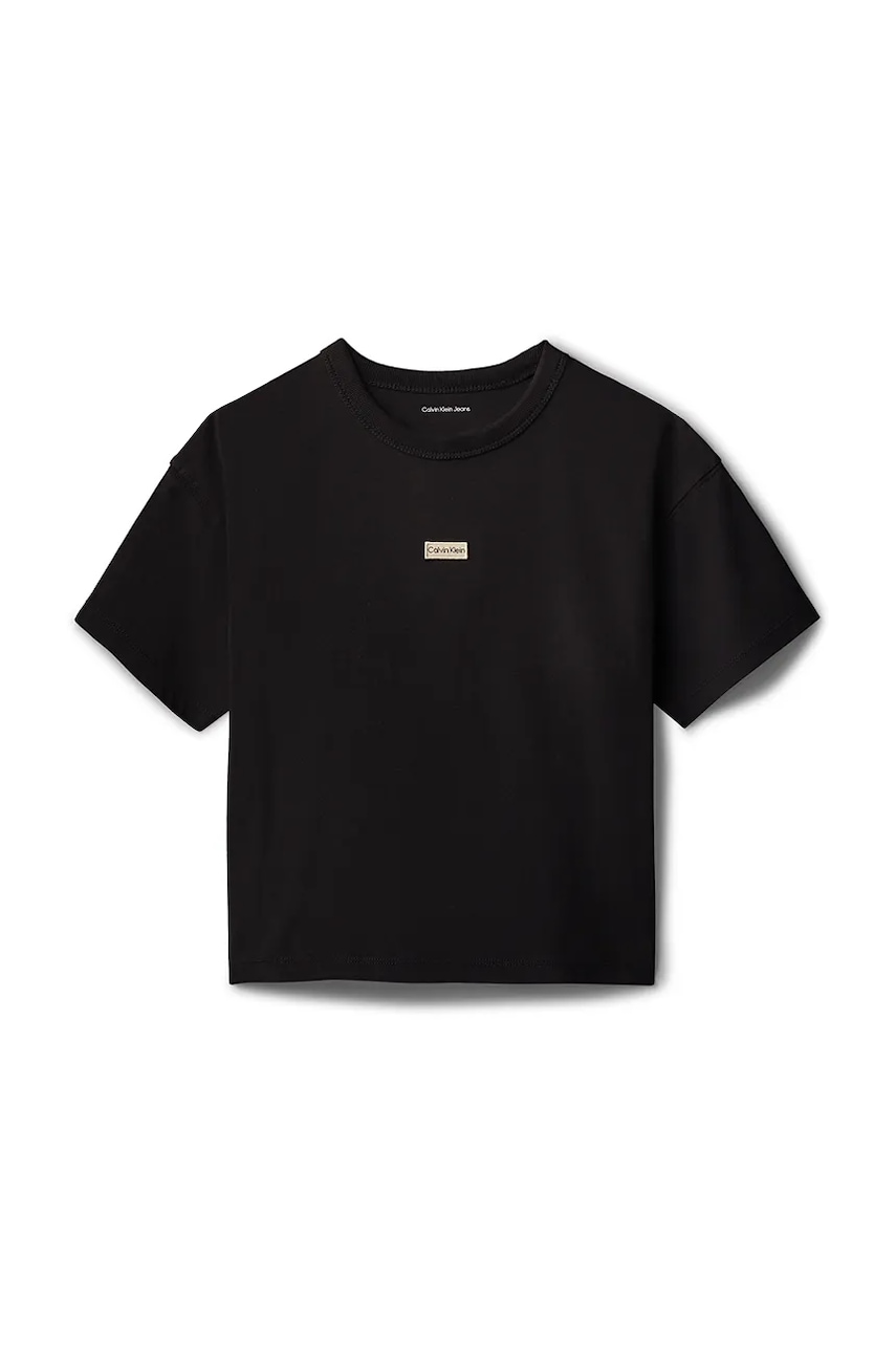 Детская футболка Calvin Klein Jeans цвет чёрный IG0IG03063 в Киеве Детская футболка Calvin Klein Jeans цвет чёрный IG0IG03063 в Киеве