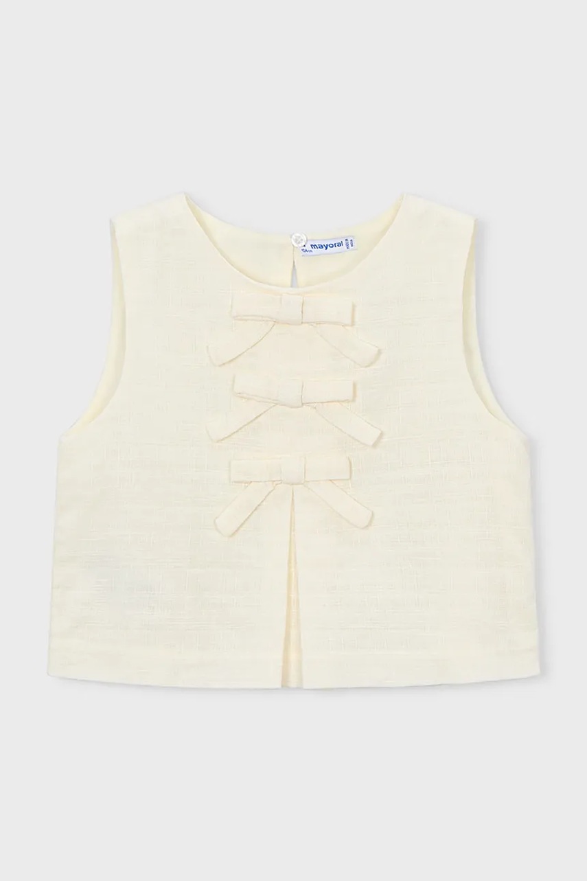 Lněný dětský top Mayoral
