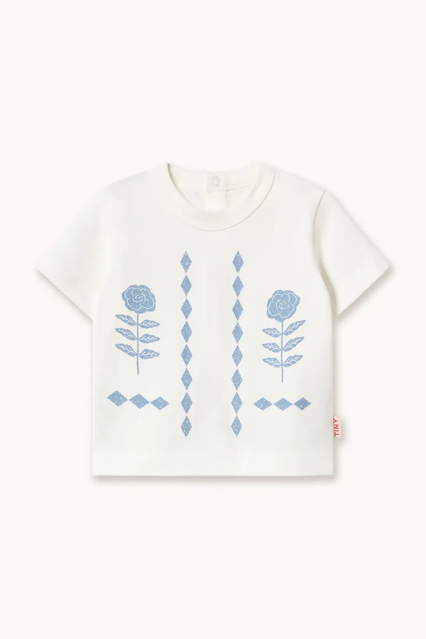 E-shop Tinycottons tričko kojenecké bavlněné FLOWER PATTERN GRAPHIC BABY TEE