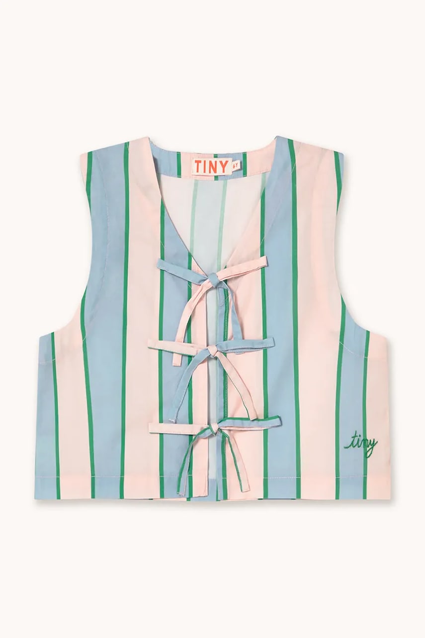 Детская хлопковая рубашка Tinycottons RETRO STRIPES BOWS VEST Детская хлопковая рубашка Tinycottons RETRO STRIPES BOWS VEST