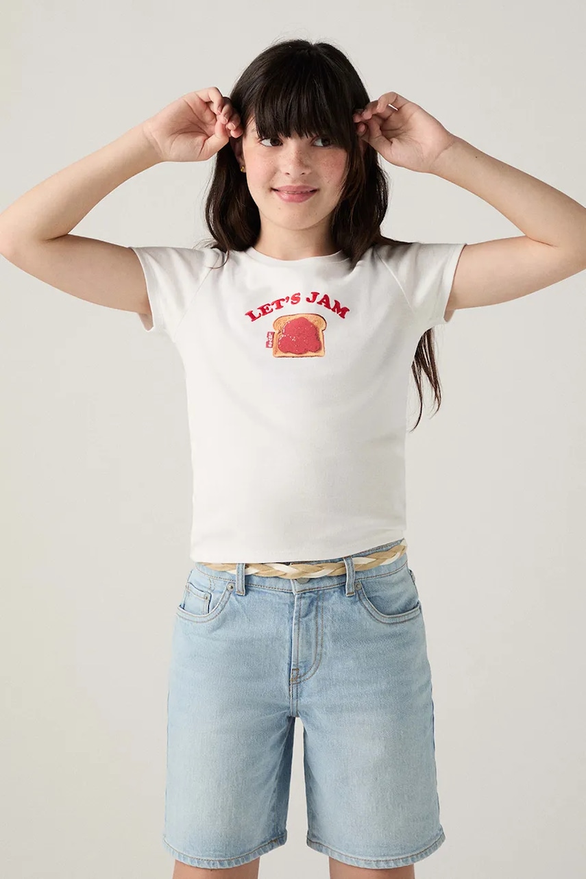 Levi's tricou copii RIB MEET AND GREET JAM TEE
