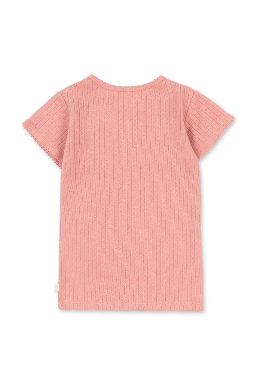 Детская хлопковая футболка Konges Sløjd MINNIE TEE GOTS