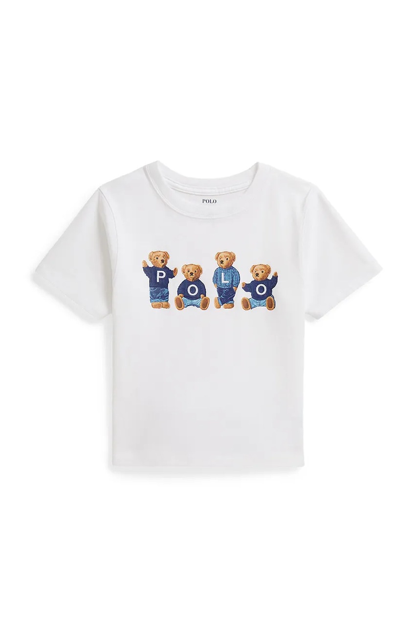 Детская хлопковая футболка Polo Ralph Lauren