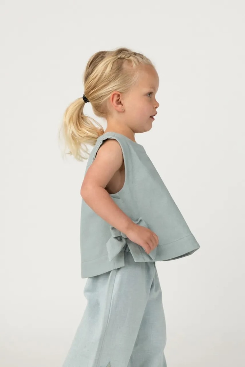 Donsje top din bumbac pentru copii Veeri Top