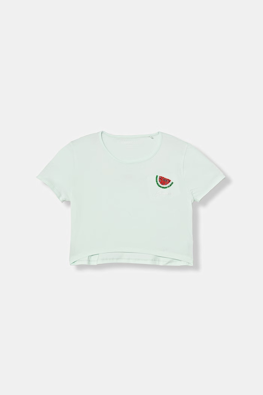 Guess tricou pentru copii, din bumbac cu elastan
