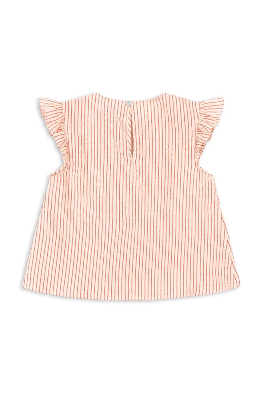 Konges Sløjd blúzka s volánom detská bavlnená ELLIE FRILL TOP GOTS