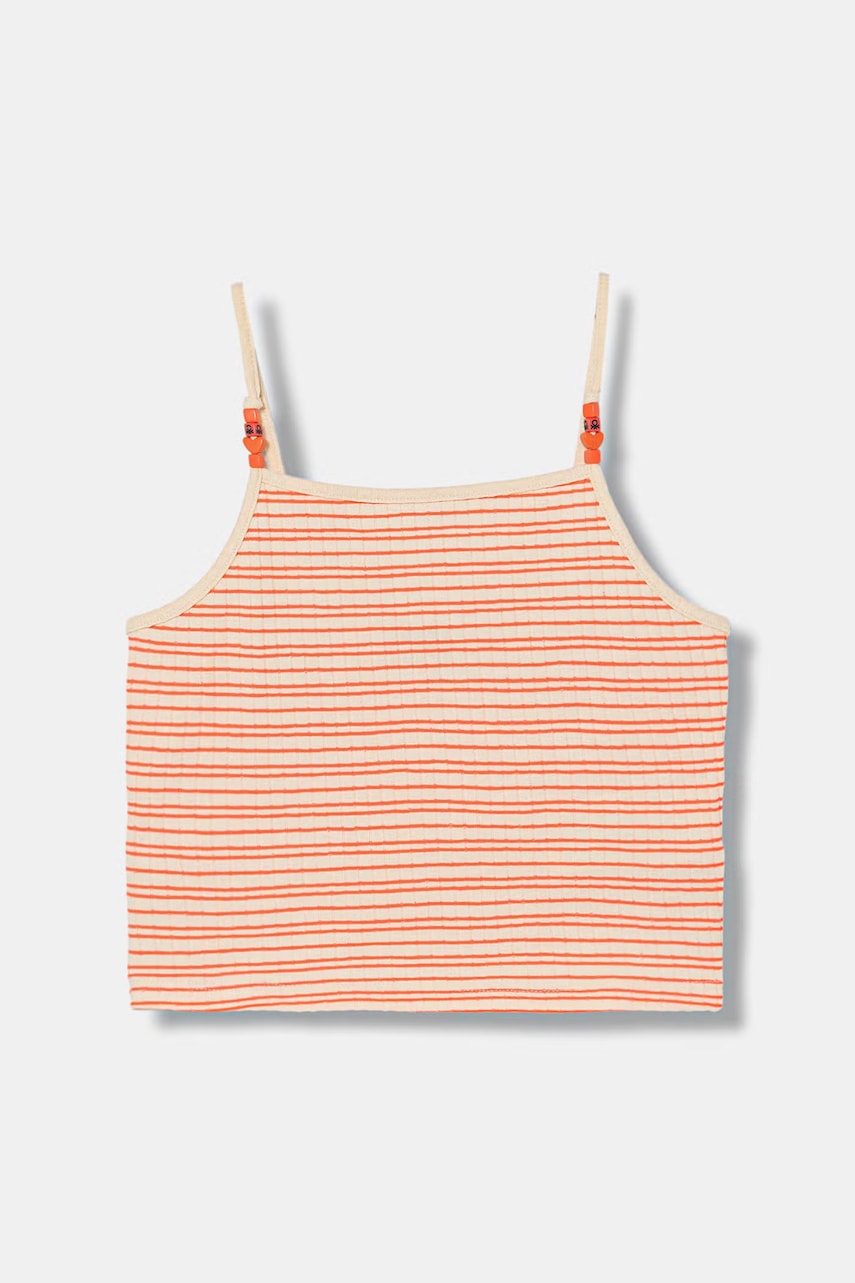 Lacno United Colors of Benetton crop top detský s bavlnou