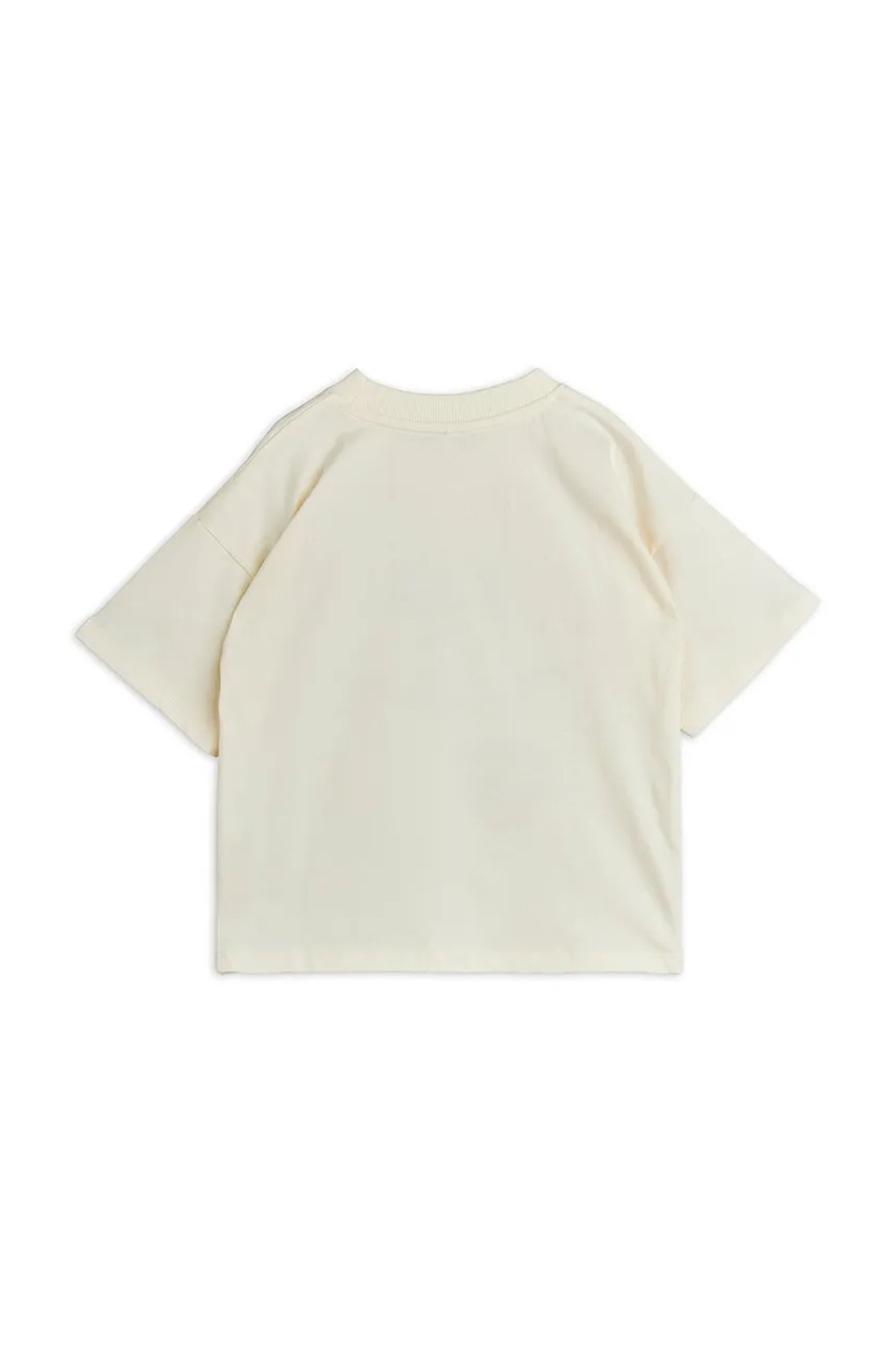 Детская хлопковая футболка Mini Rodini Doggie цвет белый с принтом 26120112