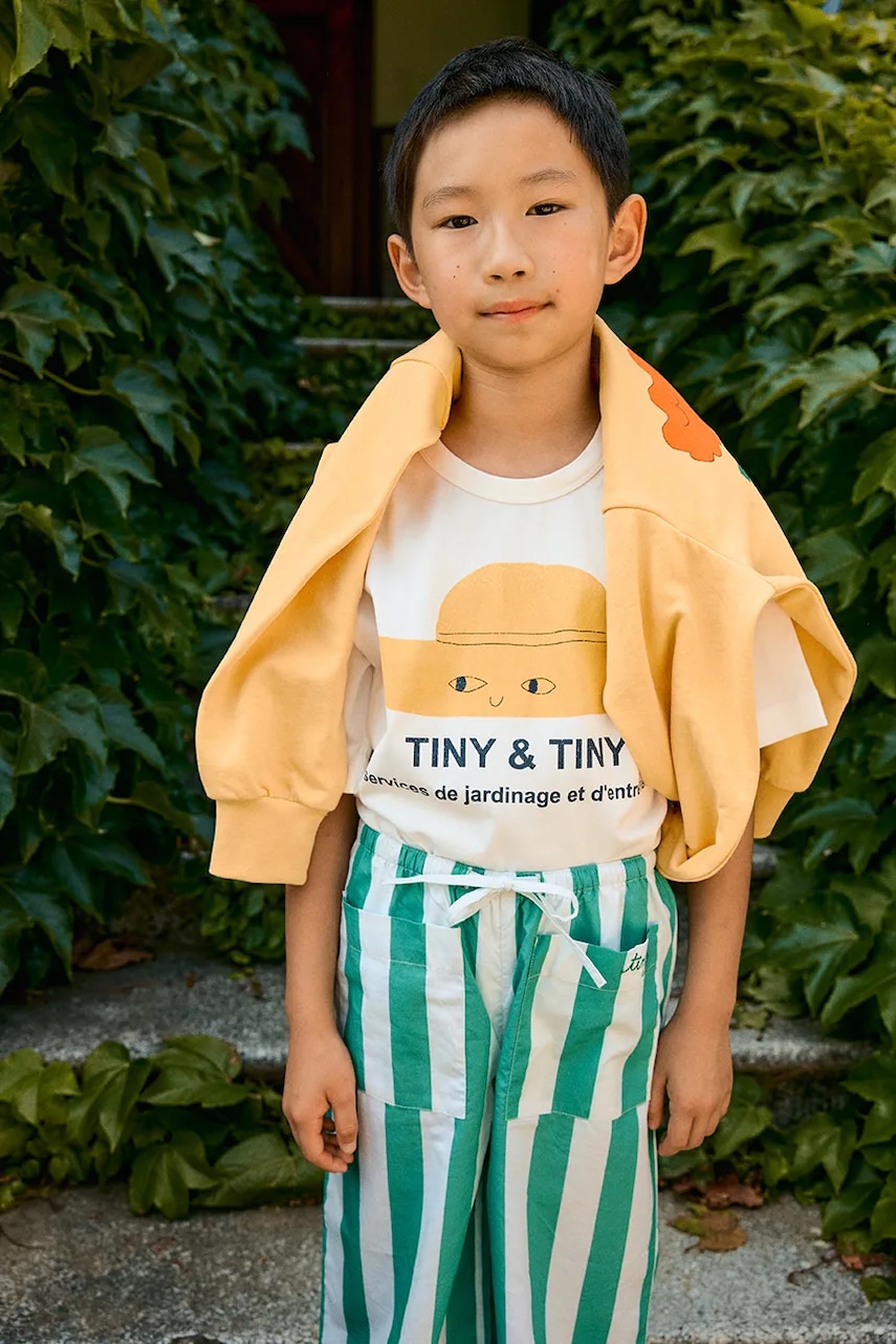 Tinycottons tricou de bumbac pentru copii TINY HAT GRAPHIC TEE