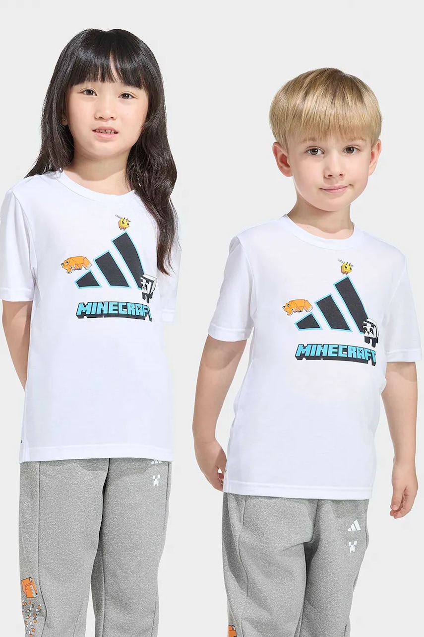 Lacno Detské tričko adidas MINECRAFT
