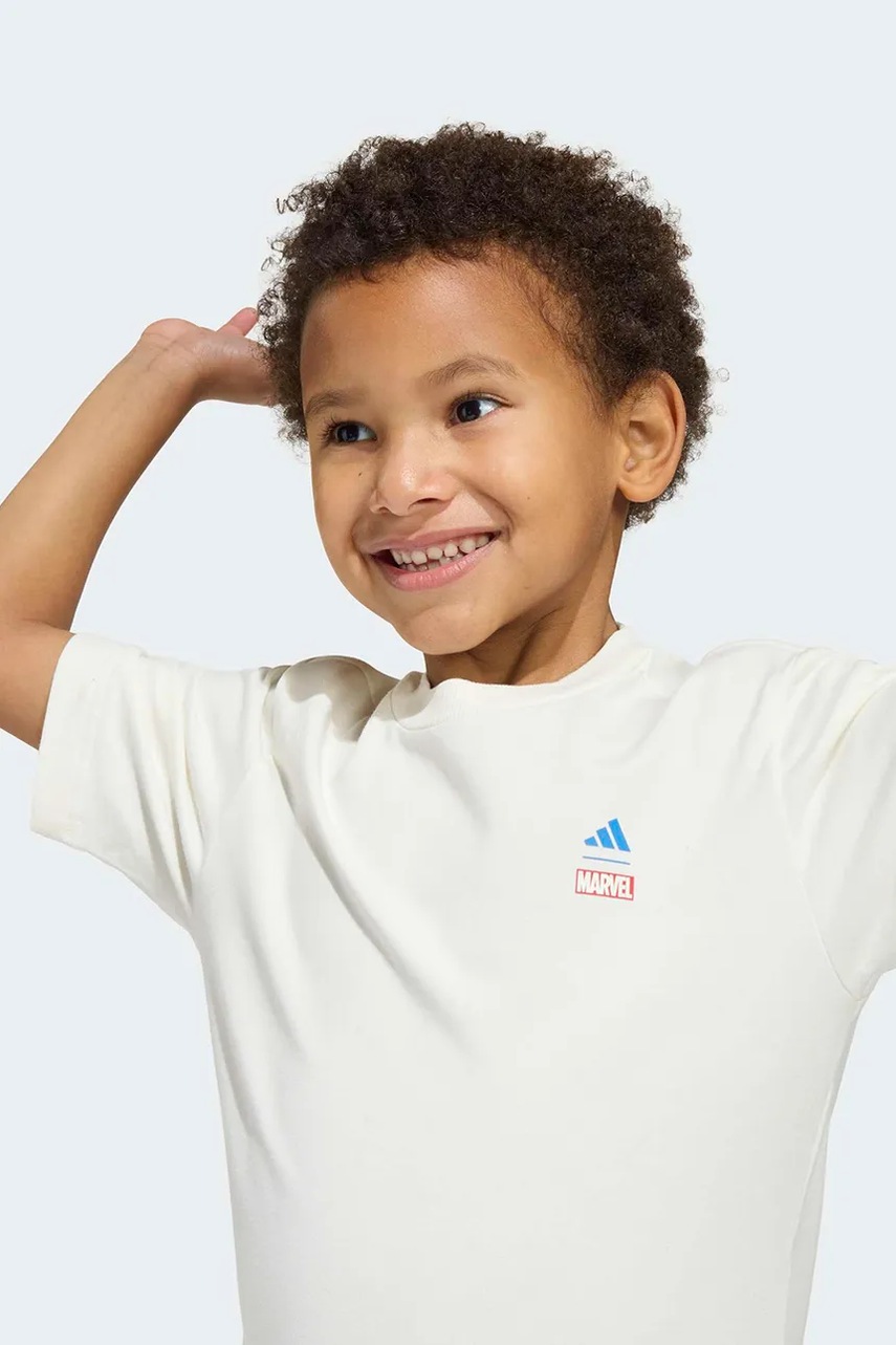 Adidas tričko dětské bavlněné s elastanem Marvel (obrázek 4)