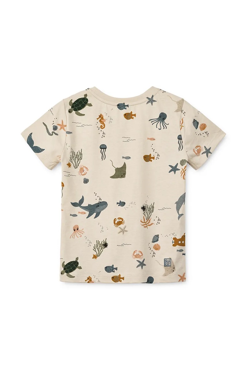 Детская хлопковая футболка Liewood Apia Printed Shortsleeve T-shirt