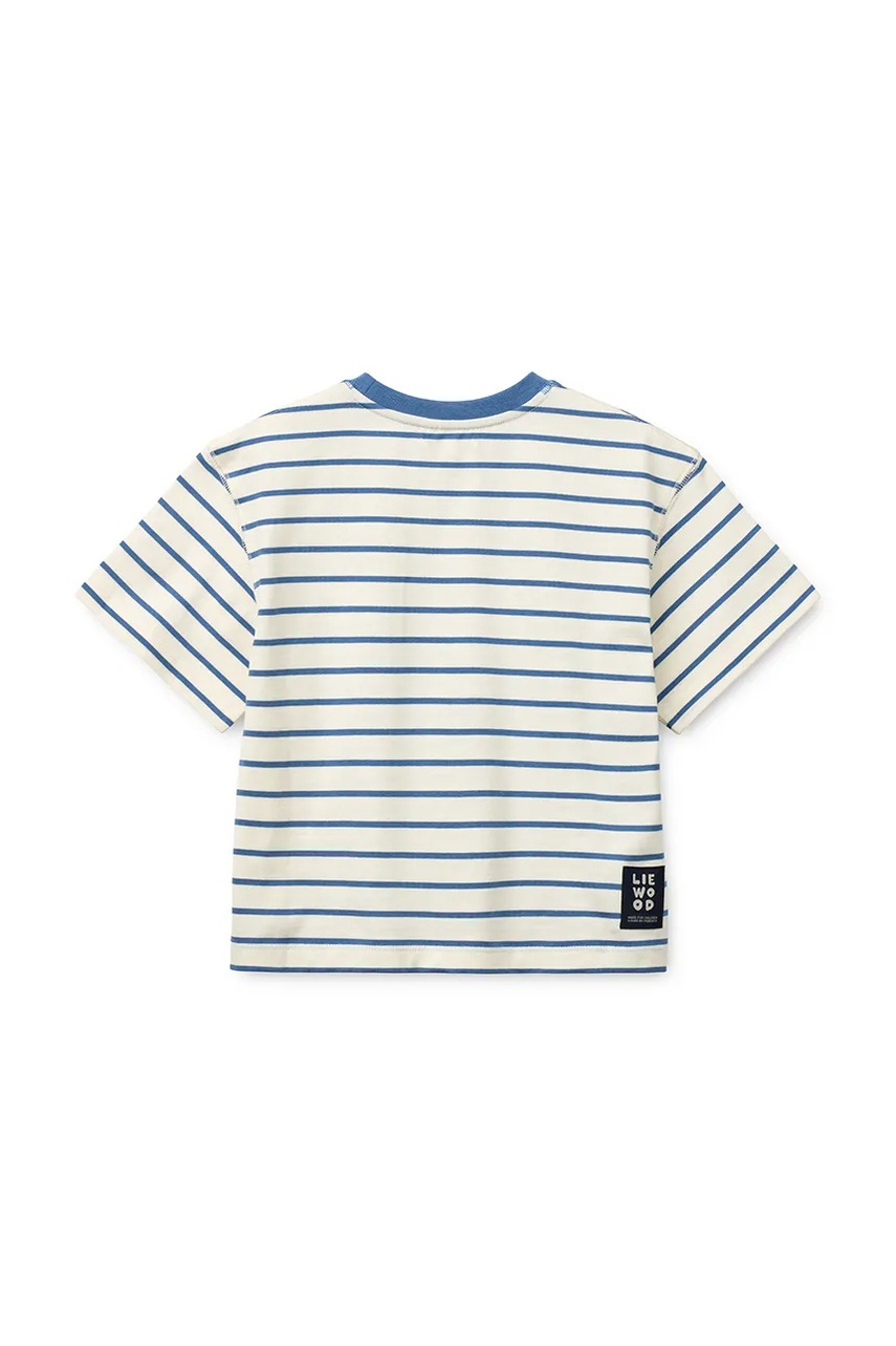 Детская хлопковая футболка Liewood Tyler Stripe SS T-shirt