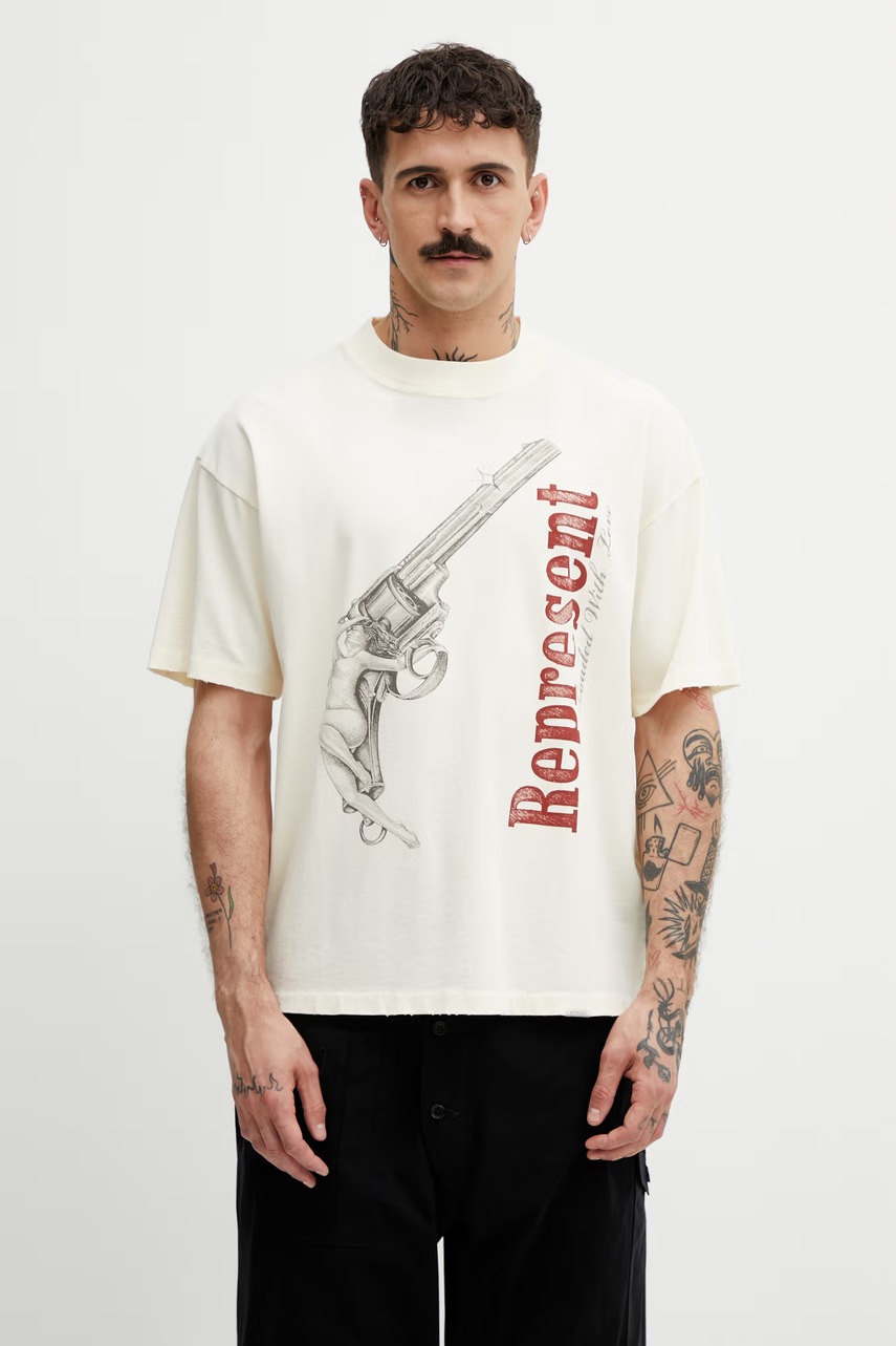 Represent LOADED WITH LOVE T-shirt męski bawełniany