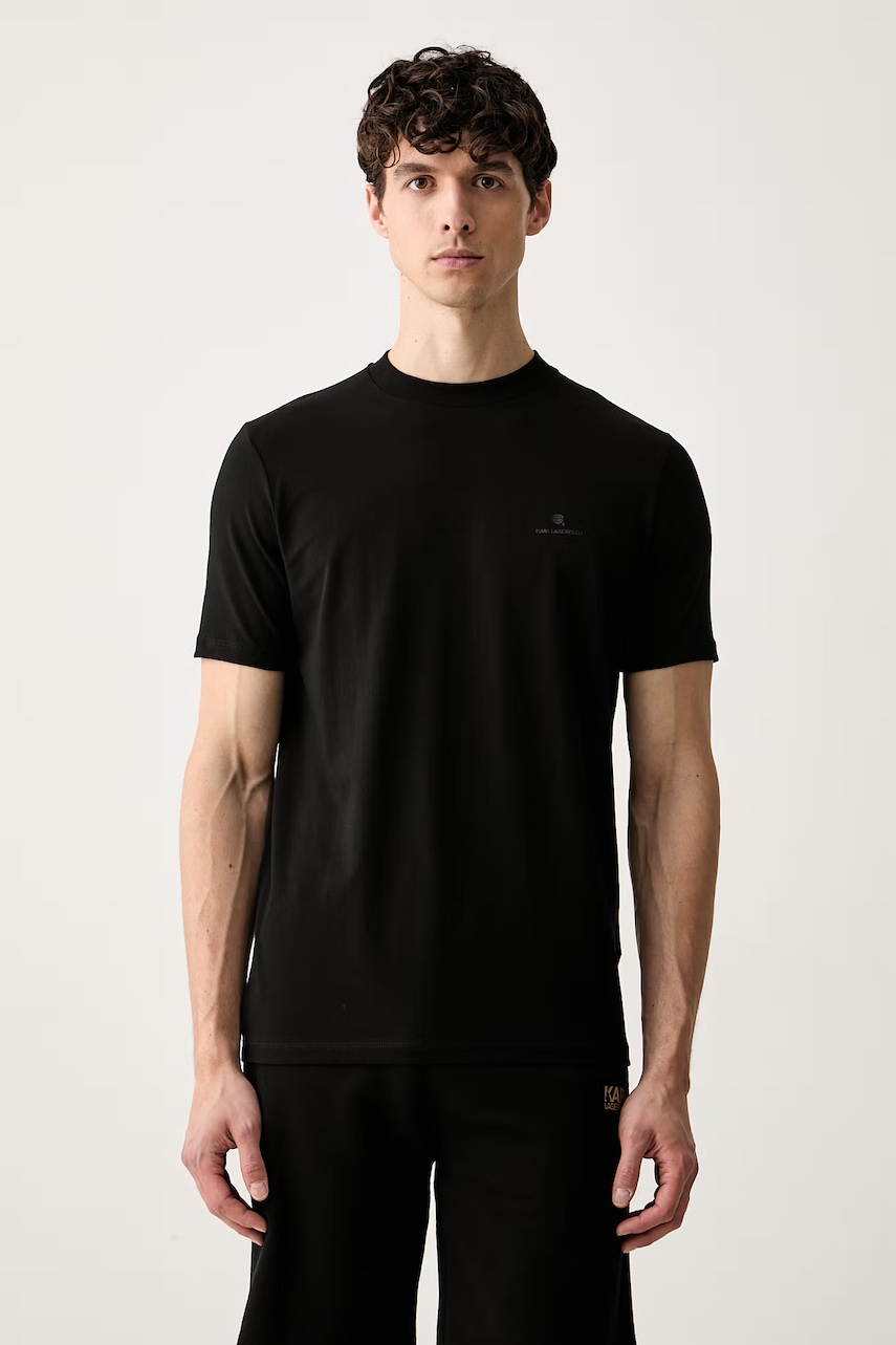 Karl Lagerfeld T-shirt męski z bawełną