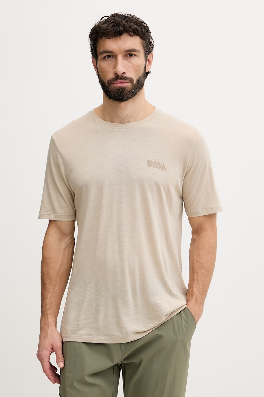 Fjallraven T-shirt ανδρικό με πρόσμιξη μαλλιού Abisko Wool