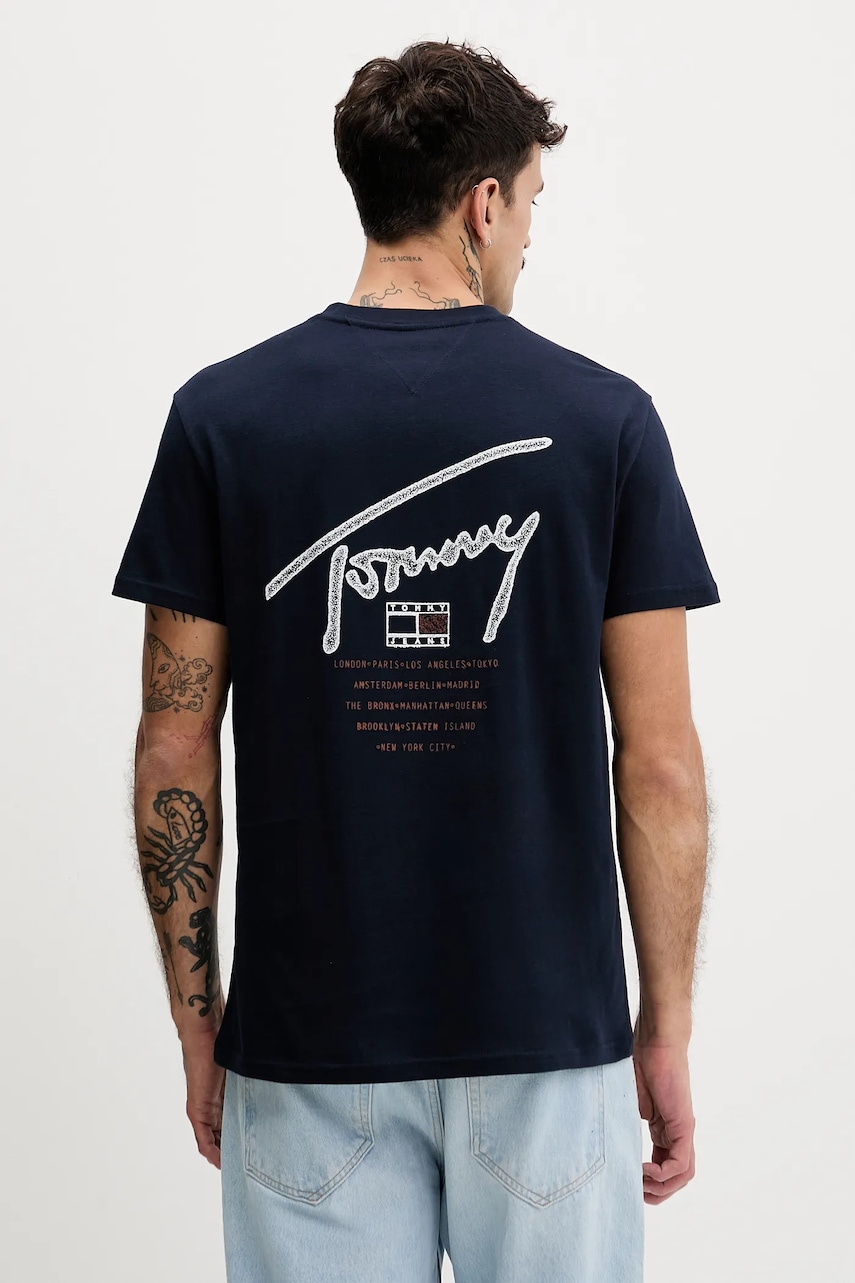 Βαμβακερό μπλουζάκι Tommy Jeans