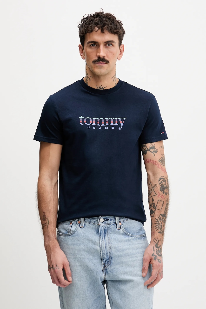 Βαμβακερό μπλουζάκι Tommy Jeans