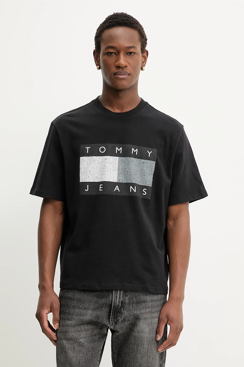 Βαμβακερό μπλουζάκι Tommy Jeans