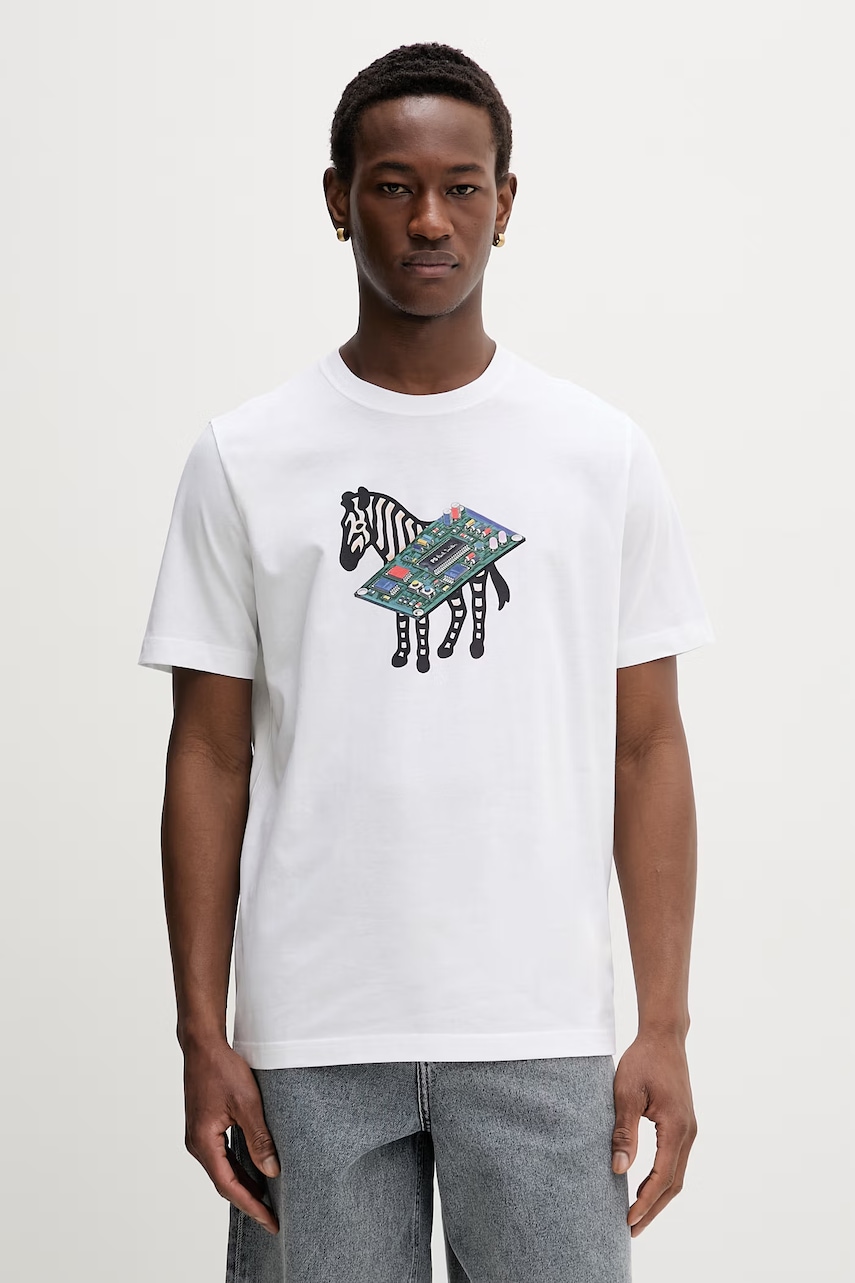 PS Paul Smith T-shirt ανδρικό βαμβακερό