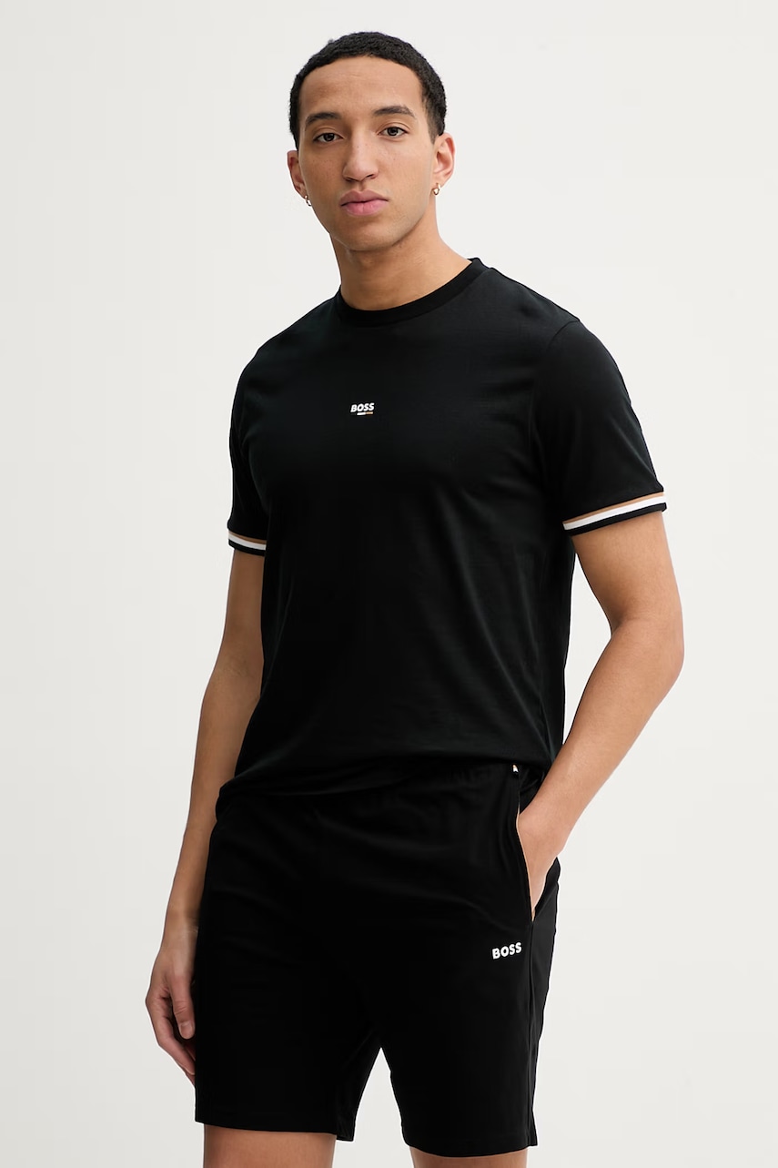Βαμβακερό lounge t-shirt BOSS Iconic T-Shirt