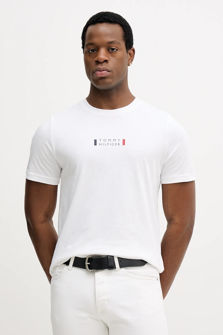 Βαμβακερό μπλουζάκι Tommy Hilfiger