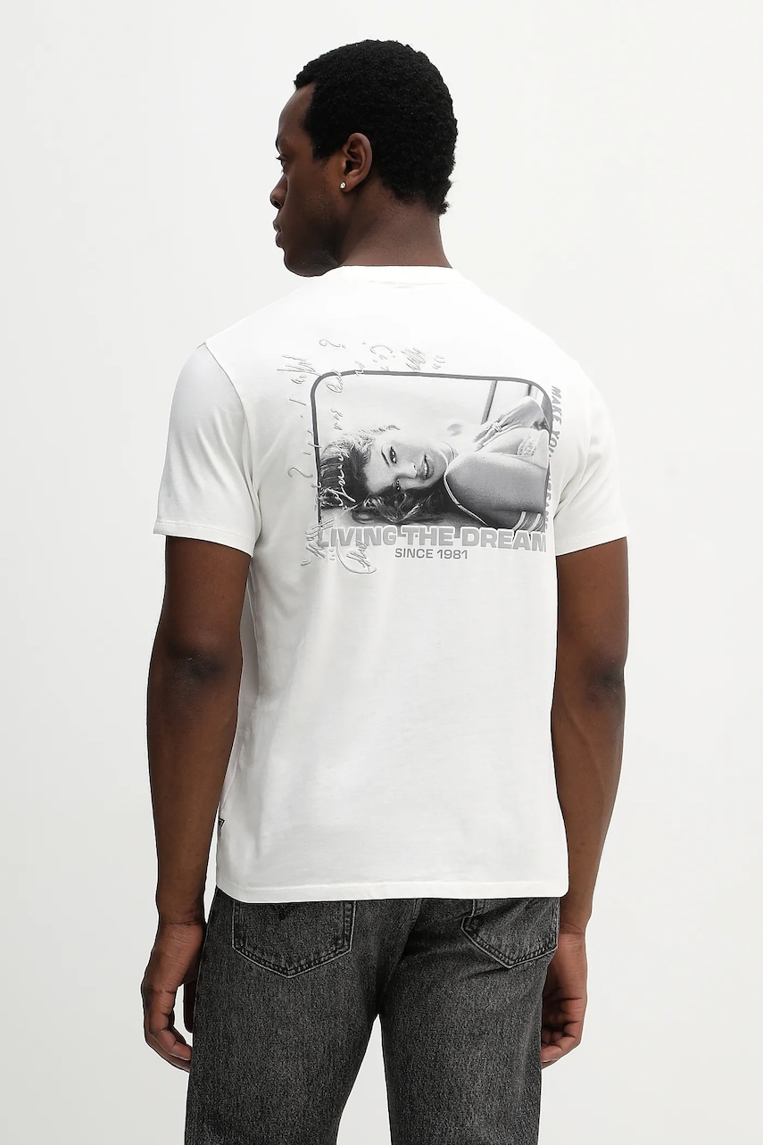 Βαμβακερό μπλουζάκι Guess