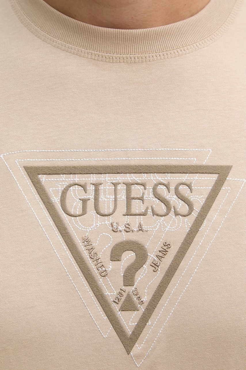 Bavlněné tričko Guess TERRY (obrázek 5)