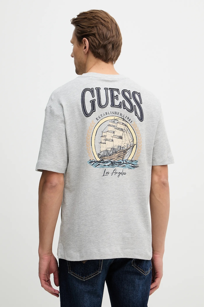 Βαμβακερό μπλουζάκι Guess