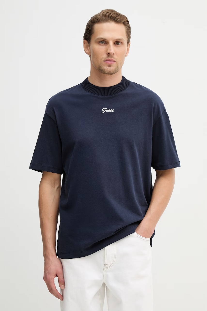 Βαμβακερό μπλουζάκι Guess