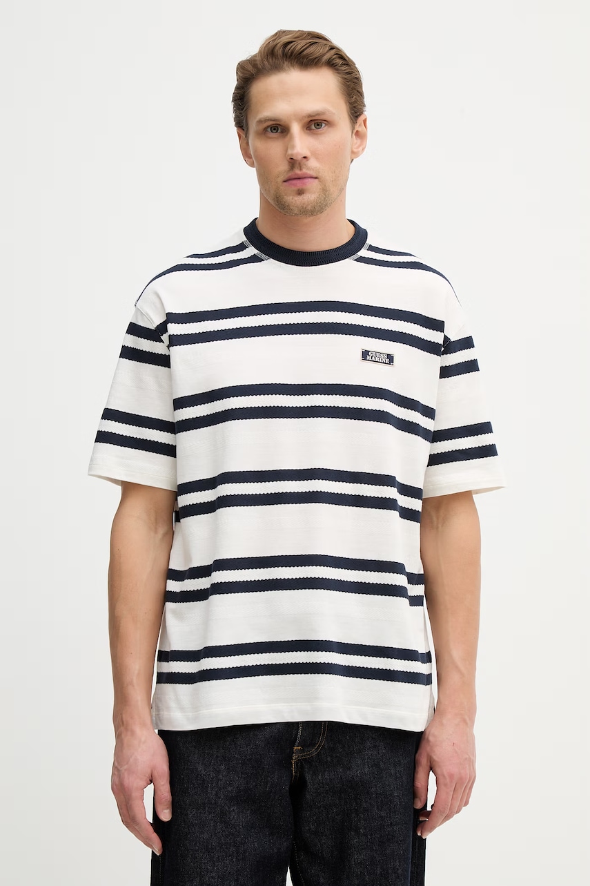 Βαμβακερό μπλουζάκι Guess